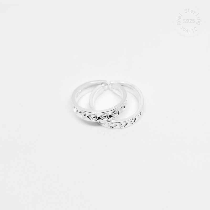 Silver Heart 925 Toe Ring