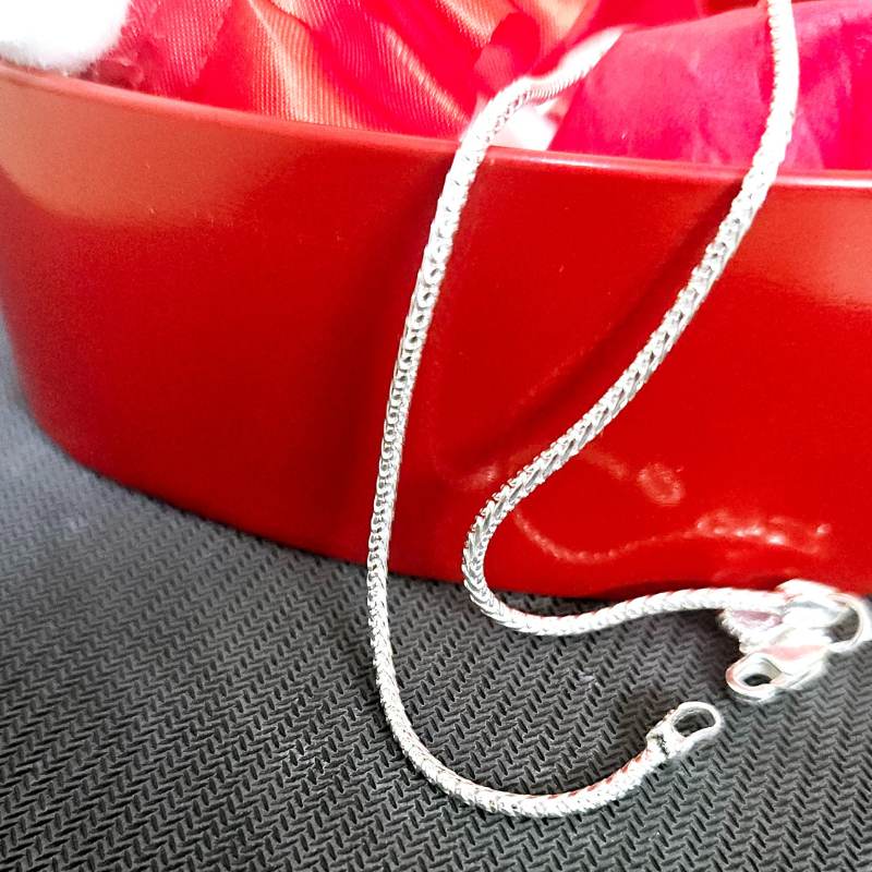 Fine Silver Snake Anklet