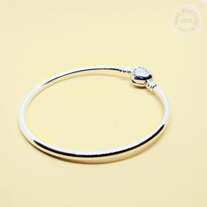 Oxidised Silver Heart Lock Pandora Bracelet