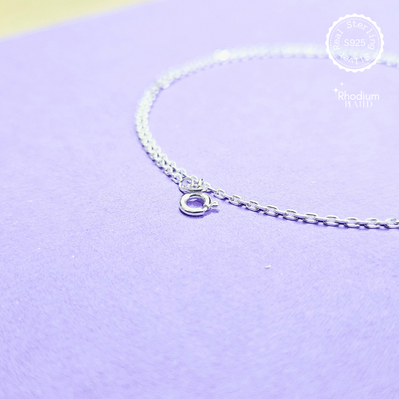 Rhodium Plated 925 Sterling Silver Chain – alternate view