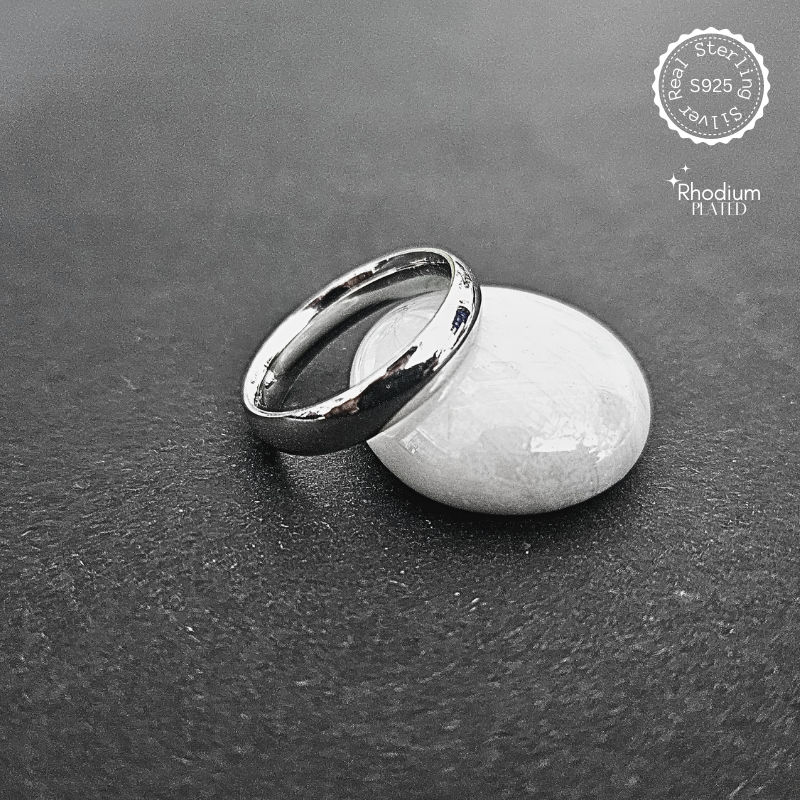 Silver Classical Unisex Ring Band