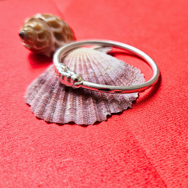 Silver Baccha Kada Diamond Cut