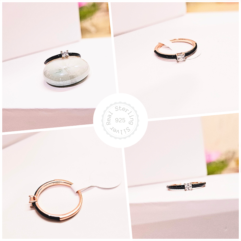 Premium 925 Silver Ring Sigle Crystal