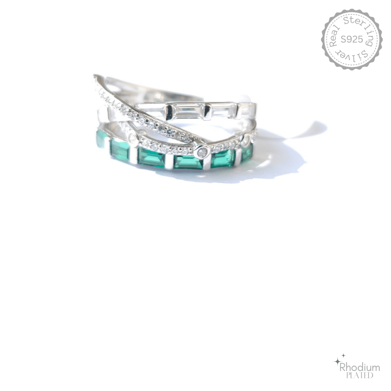 Silver Cross Crown Ring – alternate view