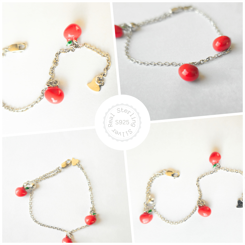 925 Silver Baby Apple Bracelet