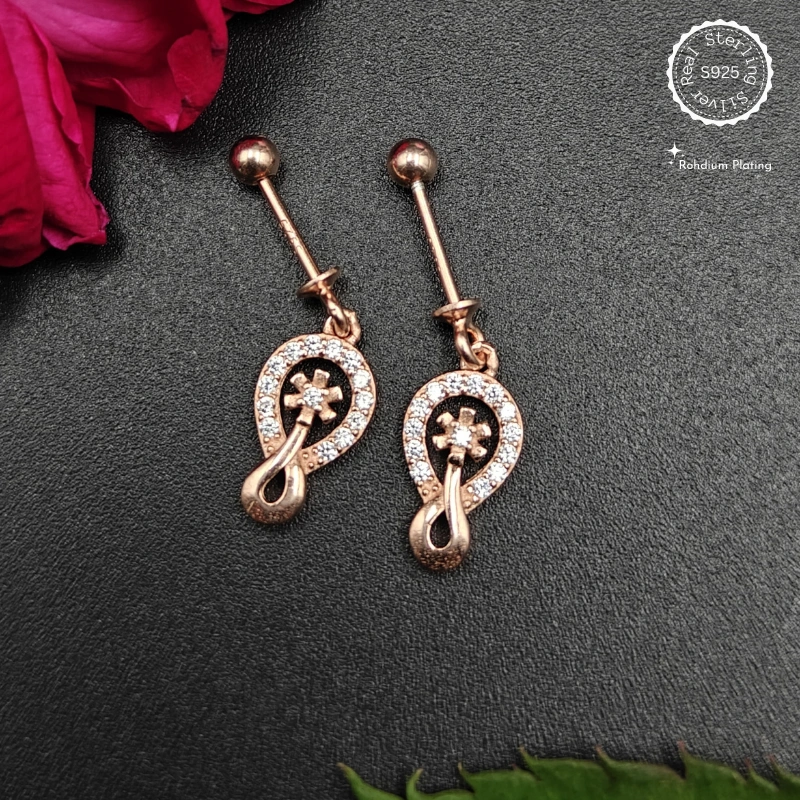 925 Silver Infinity Bugdi – Rosegold | Pure 925 Silver | Rhodium Plated