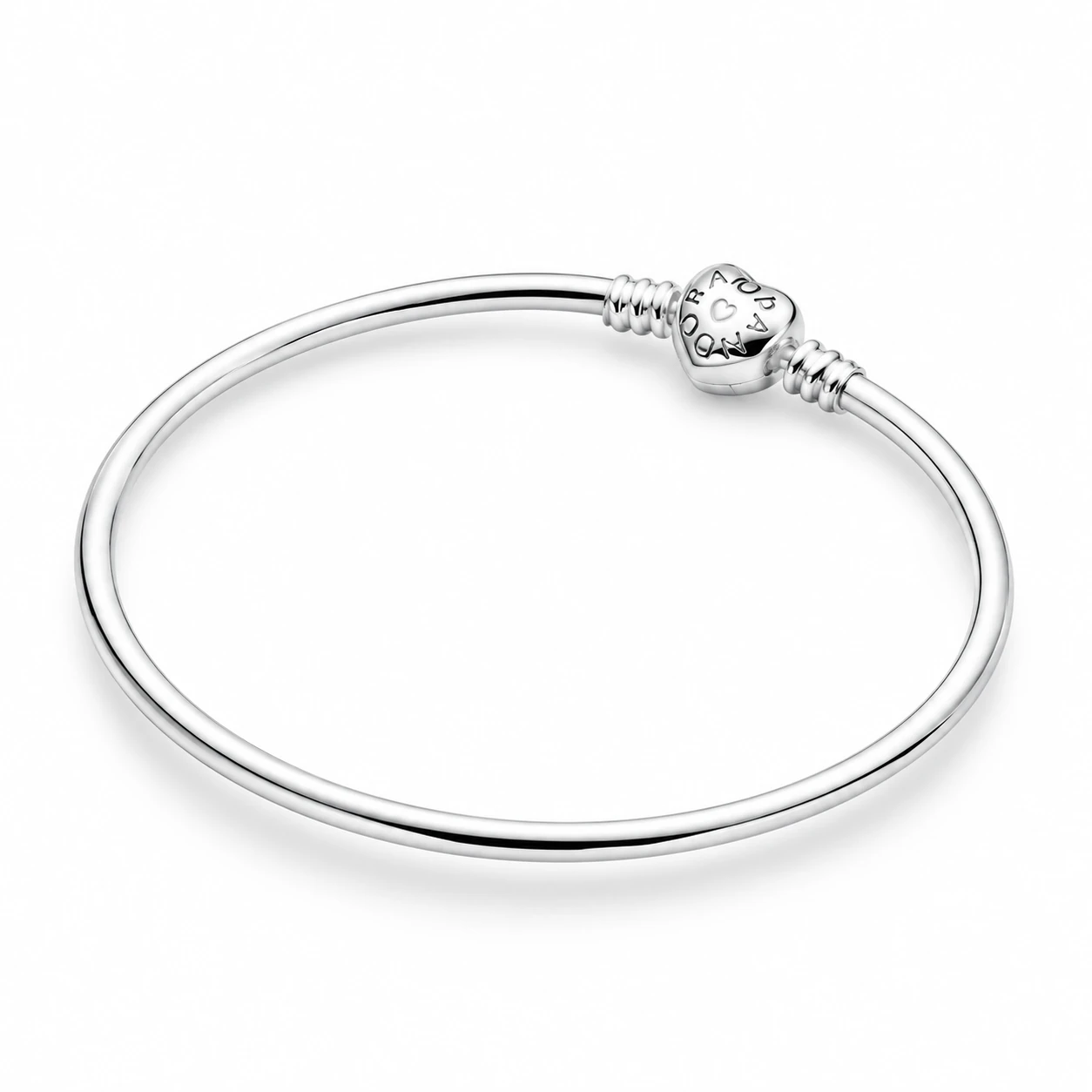 Oxidised Silver Heart Lock Pandora Bracelet