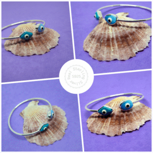 Evil Eye Silver Baby Bracelet