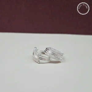 Pure Silver Lily Spadix Toerings